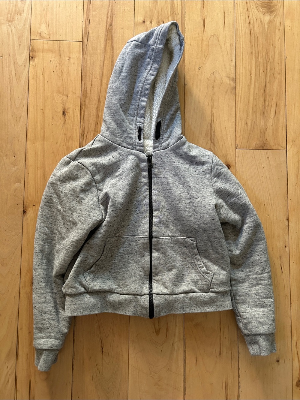 Zadig & Voltaire Kids Sherpa Lined Zip Up Hoodie *runs small*